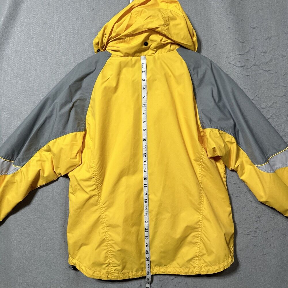 Columbia Women's Size Large Windbreaker Jacket Yellow Nylon  Slim Style. - Picture 8 of 8
